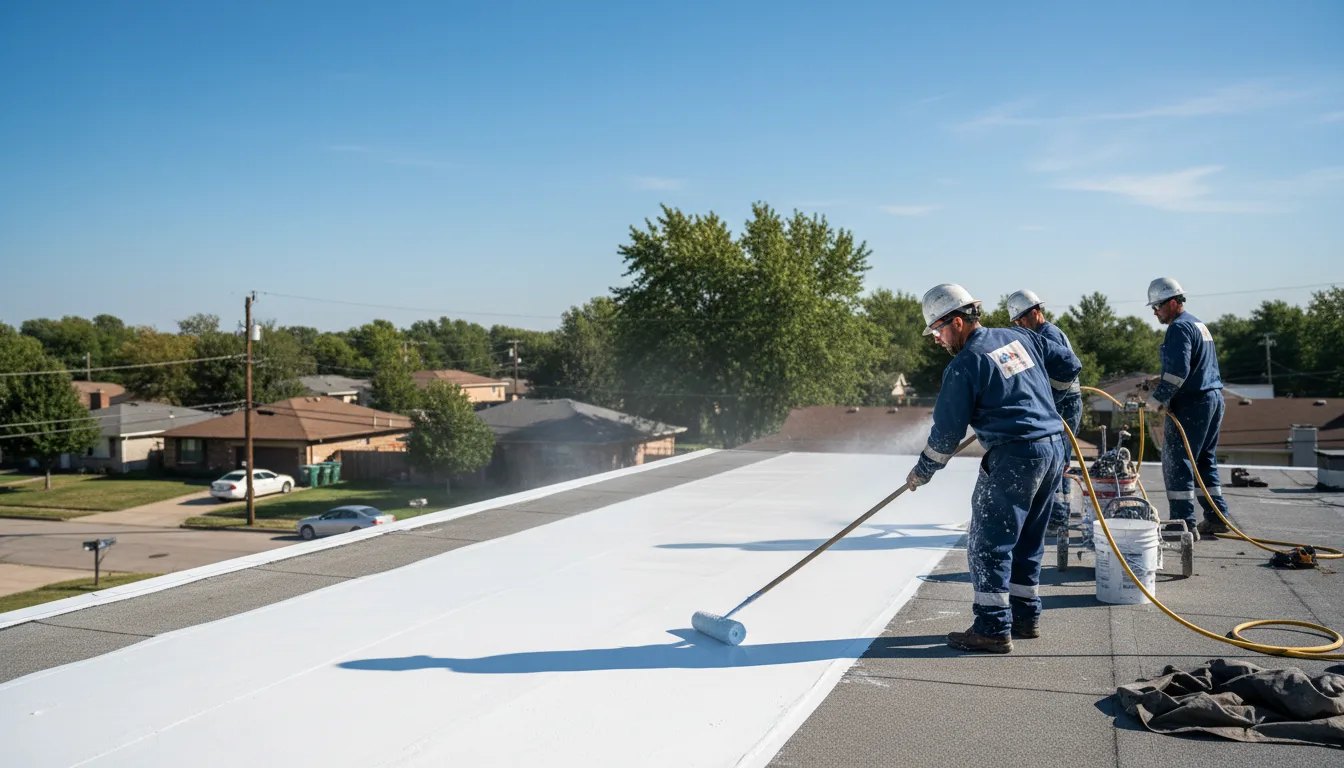 Commercial roof coating in Mahaffey, PA near me